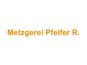 Metzgerei Pfeifer R. Logo