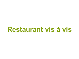 Restaurant vis à vis Logo