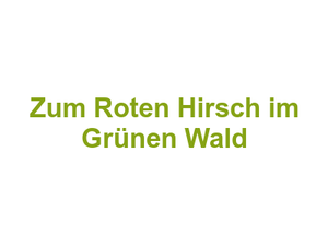 Zum Roten Hirsch im Grünen Wald Logo