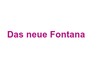 Das neue Fontana Logo