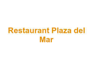 Restaurant Plaza del Mar Logo