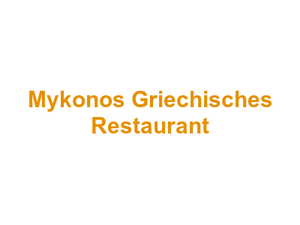 Mykonos Griechisches Restaurant Logo
