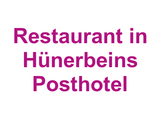 Restaurant in Hünerbein's Posthotel Logo