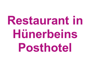Restaurant in Hünerbein's Posthotel Logo
