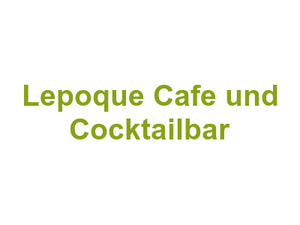 L'epoque Cafe und Cocktailbar Logo