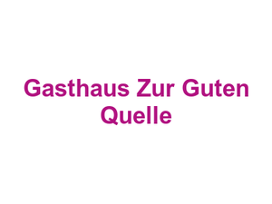 Gasthaus Zur Guten Quelle Logo