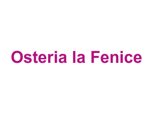 Osteria la Fenice Logo