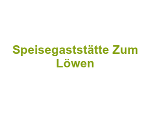 Speisegaststätte Zum Löwen Logo