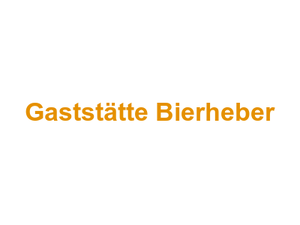 Gaststätte Bierheber Logo
