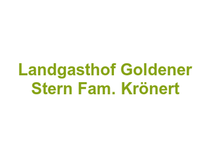 Landgasthof Goldener Stern Fam. Krönert Logo