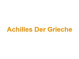 Achilles Der Grieche Logo