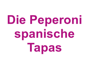 Die Peperoni spanische Tapas Logo