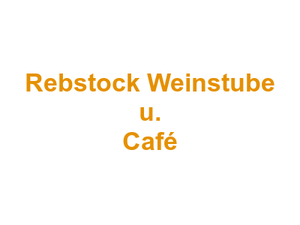 Rebstock Weinstube u. Café Logo