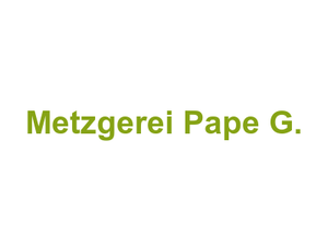 Metzgerei Pape G. Logo