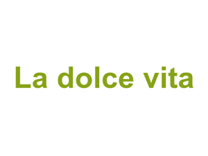 La dolce vita Logo