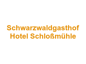 Schwarzwaldgasthof Hotel Schloßmühle Logo