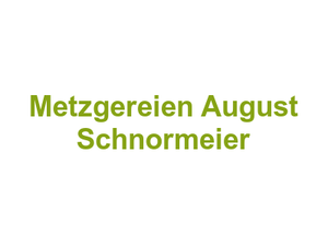 Metzgereien August Schnormeier Logo