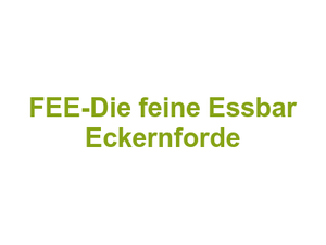 FEE-Die feine Essbar Eckernforde Logo