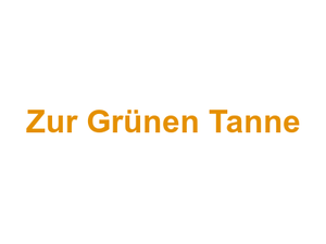 Zur Grünen Tanne Logo