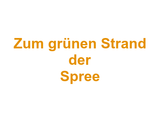Zum grünen Strand der Spree Logo