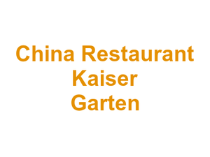 China Restaurant Kaiser Garten Logo