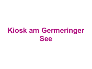 Kiosk am Germeringer See Logo