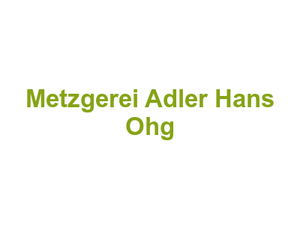 Metzgerei Adler Hans Ohg Logo