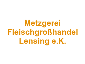 Metzgerei Fleischgroßhandel Lensing e.K. Logo