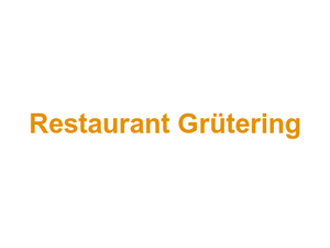 Restaurant Grütering Logo