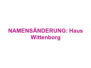 Restaurant Rhodos - NAMENSÄNDERUNG: Haus Wittenborg Logo