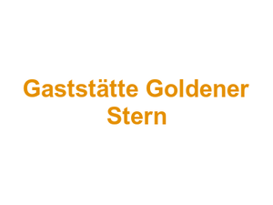 Gaststätte Goldener Stern Logo