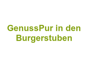 GenussPur in den Burgerstuben Logo