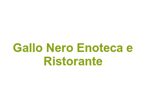 Gallo Nero Enoteca e Ristorante Logo