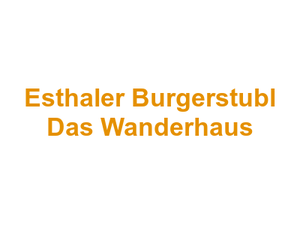 Esthaler Burgerstubl Das Wanderhaus Logo