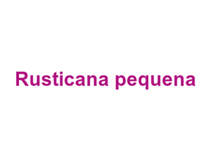 Rusticana pequena Logo