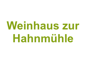 Weinhaus zur Hahnmühle Logo