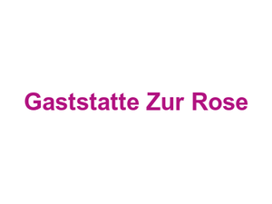 Gaststatte Zur Rose Logo