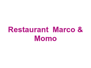 Restaurant " Marco & Momo" Logo