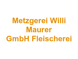 Metzgerei Willi Maurer GmbH Fleischerei Logo