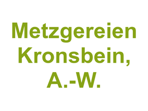 Metzgereien Kronsbein, A.-W. Logo