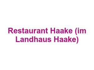 Restaurant Haake (im Landhaus Haake) Logo