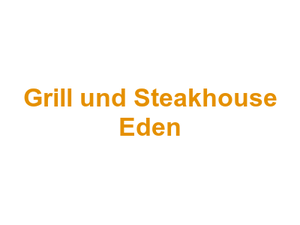 Grill und Steakhouse Eden Logo