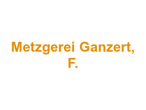 Metzgerei Ganzert, F. Logo