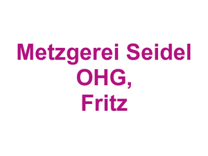Metzgerei Seidel OHG, Fritz Logo