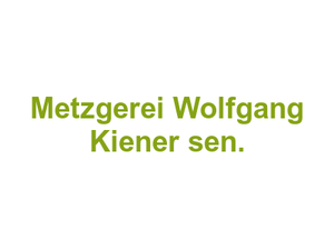 Metzgerei Wolfgang Kiener sen. Logo