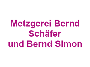 Metzgerei Bernd Schäfer und Bernd Simon Logo