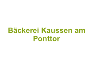Bäckerei Kaussen am Ponttor Logo