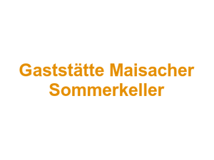 Gaststätte Maisacher Sommerkeller Logo