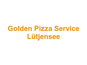 Golden Pizza Service Lütjensee Logo