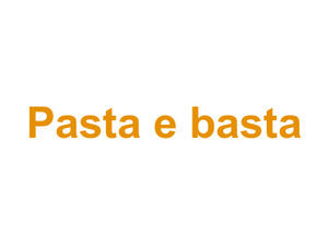 Pasta e basta Logo